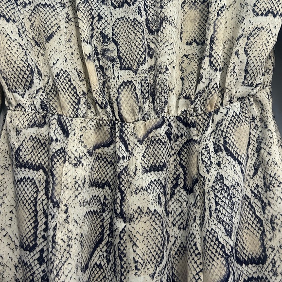 ZARA Snake Print Button Front Dress Size Small - Picture 10 of 11